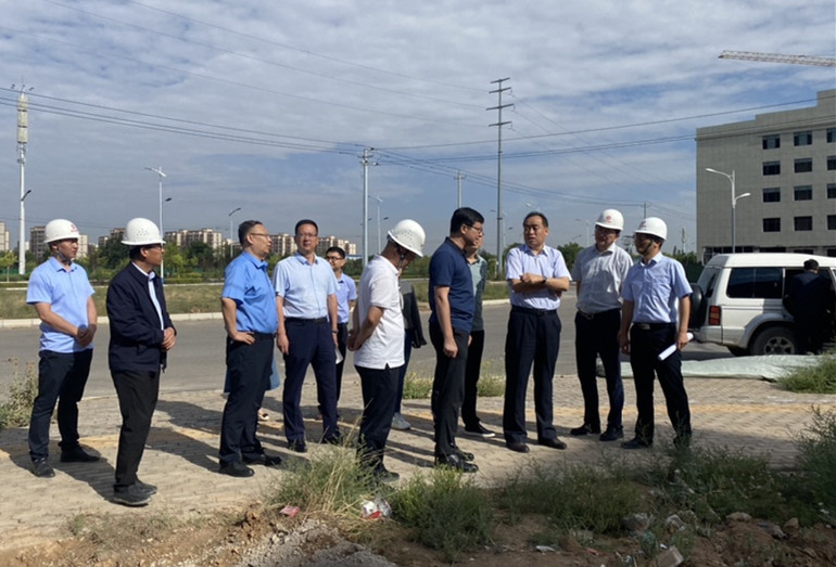 牛成喆带队调研AB娱乐集团在建重点项目-兰州新区AB娱乐集团门户网站