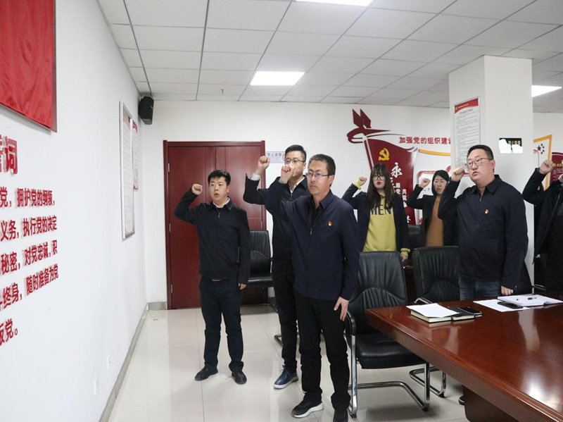 铁投公司党支部举行新党员入党宣誓仪式-兰州新区AB娱乐集团门户网站