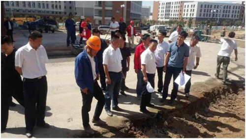 姜忠基深入新区职教园区现场督导燃气工程进度-兰州新区AB娱乐集团门户网站