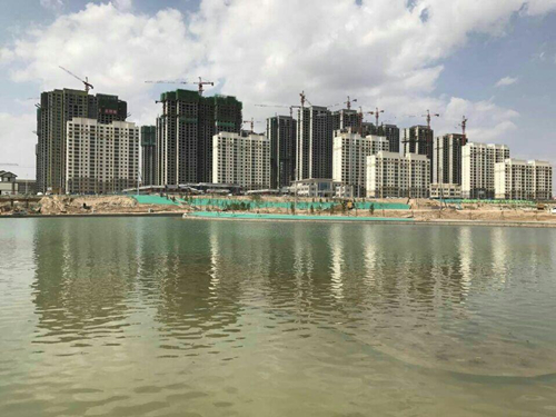 新区文曲湖景观工程进入冲刺阶段-兰州新区AB娱乐集团门户网站