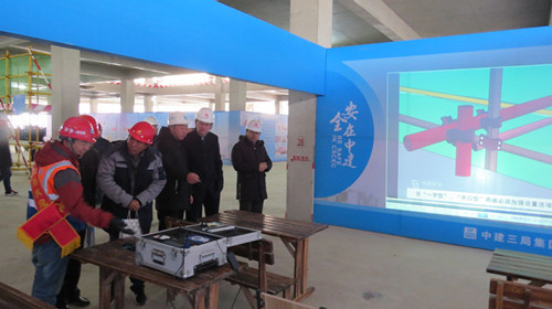 兰州新区2018年衡宇修建工程施工清静质量观摩会顺遂举行-兰州新区AB娱乐集团门户网站