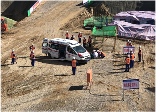 新区中川园区方家坡二期安顿房项目举行“清静月”应急演练-兰州新区AB娱乐集团门户网站