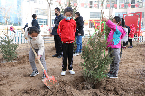 新区AB娱乐集团开展义务植树活动-兰州新区AB娱乐集团门户网站