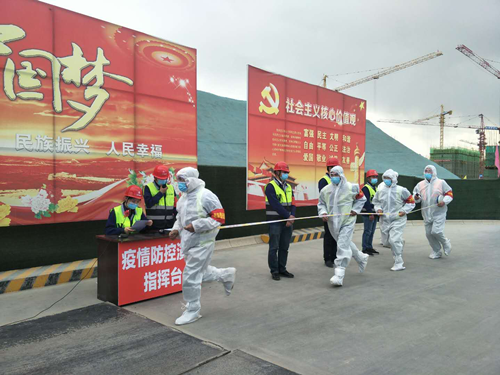 瑞岭漂亮家园项目开展疫情防控综合应急演练-兰州新区AB娱乐集团门户网站